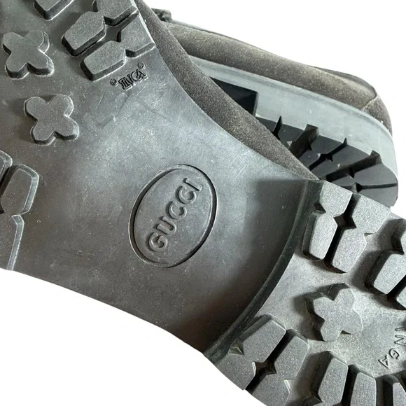 GUCCI Vintage Black Suede Horsebit Men's Loafers Made in Italy 9D - 9.5US - Picture 5 of 12